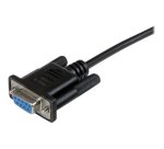StarTech.com Câble null modem série DB9 RS232 de 1m - Cordon série DB9 vers DB9 - F/F - Noir