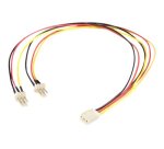 StarTech.com Câble d'alimentation en Y pour ventilateur Molex de 30 cm - Câble répartiteur 1x TX3 (F) vers 2x TX3 (M)