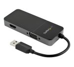 StarTech.com Adaptateur USB 3.0 vers HDMI VGA 1080p - Adaptateur Convertisseur d'Écran Multiport Double Écran/Multi-Écran 4K/1080p 4k USB Type A - Carte Graphique Externe