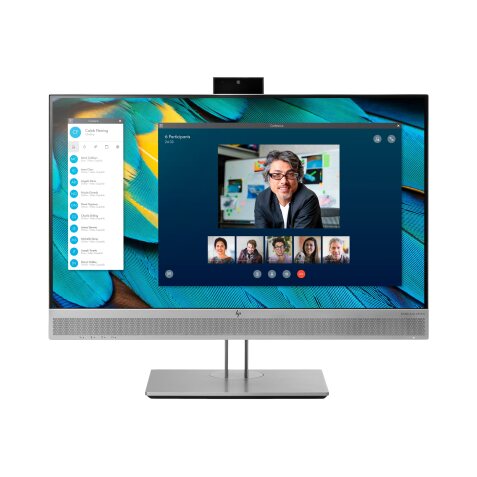 HP EliteDisplay E243m écran plat de PC 60,5 cm (23.8") 1920 x 1080 pixels Full HD LED Noir, Argent
