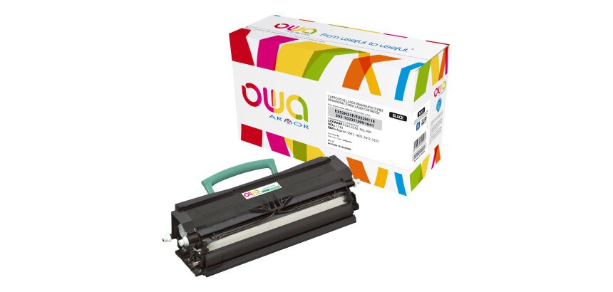 Toner remanufacturé OWA - haute capacité - Noir - pour LEXMARK E352H21E, E352H11E, DELL 593-10237, IBM 39V1641