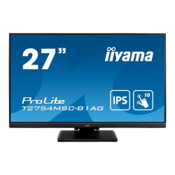 iiyama ProLite T2754MSC-B1AG écran plat de PC 68,6 cm (27") 1920 x 1080 pixels Full HD LED Écran tactile Multi-utilisateur Noir