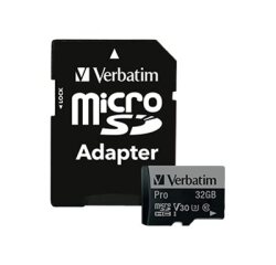 Verbatim PRO - carte mémoire flash - 32 Go - microSDHC UHS-I