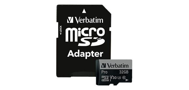 Verbatim PRO - Flash-Speicherkarte - 32 GB - microSDHC UHS-I