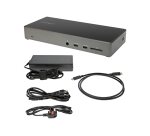 StarTech.com Dock USB C - Docking Station USB Type-C Triple Écran 4K - Alimentation 100W - DP 1.4 Alt Mode & DSC, 2x DisplayPort 1.4/HDMI 2.0 - 6xUSB (2x 10Gbps), SD - Windows/Chrome