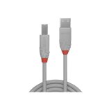 Lindy 36682 câble USB USB 2.0 1 m USB A USB B Gris