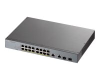 Zyxel GS1350-18HP-EU0101F commutateur réseau Géré L2 Gigabit Ethernet (10/100/1000) Connexion Ethernet, supportant l'alimentation via ce port (PoE) Gris