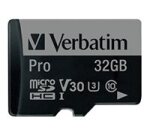 Verbatim PRO - Flash-Speicherkarte - 32 GB - microSDHC UHS-I