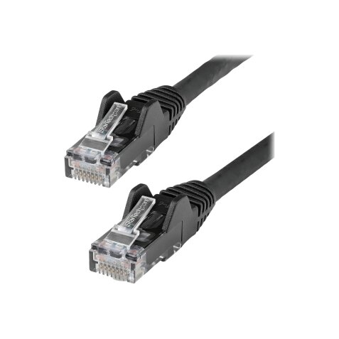 StarTech.com Câble Ethernet CAT6 10m - LSZH (Low Smoke Zero Halogen) - Cordon RJ45 UTP Anti-accrochage 10 GbE LAN - Câble Réseau Internet 650MHz 100W PoE - Noir - Snagless - 24AWG