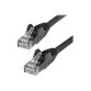 StarTech.com Câble Ethernet CAT6 10m - LSZH (Low Smoke Zero Halogen) - Cordon RJ45 UTP Anti-accrochage 10 GbE LAN - Câble Réseau Internet 650MHz 100W PoE - Noir - Snagless - 24AWG