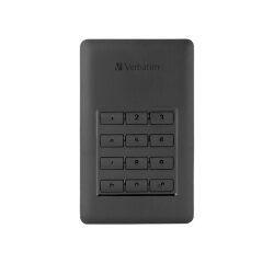 Verbatim Store 'n' Go Secure Portable HDD with Keypad Access - hard drive - 2 TB - USB 3.1 Gen 1