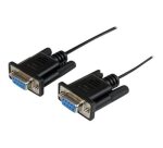 StarTech.com Câble null modem série DB9 RS232 de 1m - Cordon série DB9 vers DB9 - F/F - Noir