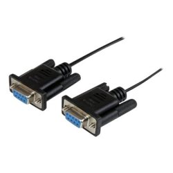 StarTech.com Câble null modem série DB9 RS232 de 1m - Cordon série DB9 vers DB9 - F/F - Noir