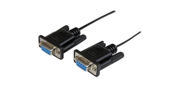 StarTech.com Câble null modem série DB9 RS232 de 1m - Cordon série DB9 vers DB9 - F/F - Noir