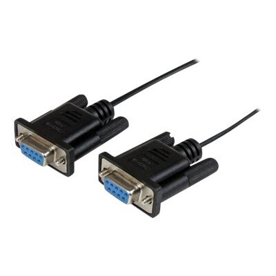 StarTech.com Câble null modem série DB9 RS232 de 1m - Cordon série DB9 vers DB9 - F/F - Noir