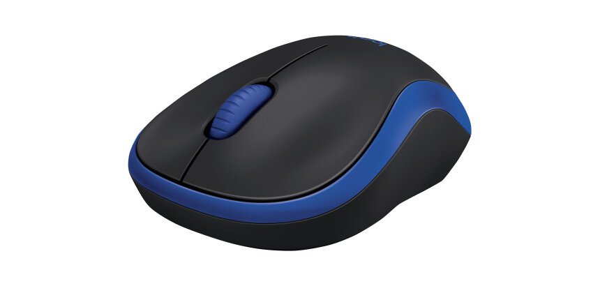 Logitech M185 - muis - 2.4 GHz - blauw