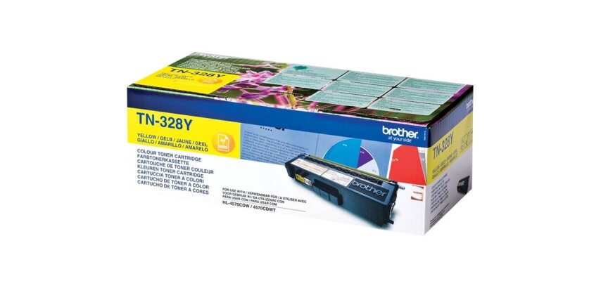 Brother TN-328Y - Cartouche de toner originale – Jaune