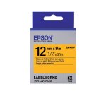 Epson LK-4YBP - Couleur Pastel - Noir sur Jaune - 12mmx9m