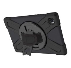 DLH Coque renforcee avec bandouliere, poignee rotative et pied support pour Samsung Galaxy Tab A7 lite 8.7"