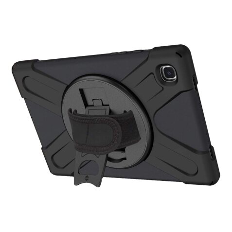 DLH COQUE RENFORCEE AVEC BANDOULIERE, POIGNEE ROTATIVE ET PIED SUPPORT POUR SAMSUNG GALAXY TAB A7 LITE 8.7" (SM-T220 / SM-T225)