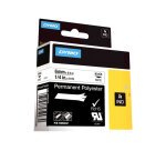 DYMO RHINO Etiquette industrielle en polyester noir/blanc