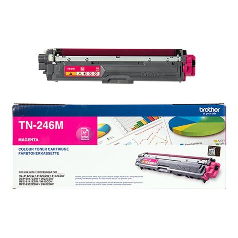 TN246M BROTHER HL3142CW Toner Magenta Hoge Capaciteit   2200pag. Hoge Capaciteit