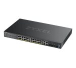 Zyxel GS2220-28HP-EU0101F commutateur réseau Géré L2 Gigabit Ethernet (10/100/1000) Connexion Ethernet, supportant l'alimentation via ce port (PoE) Noir