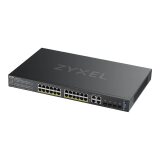 Zyxel GS2220-28HP-EU0101F commutateur réseau Géré L2 Gigabit Ethernet (10/100/1000) Connexion Ethernet, supportant l'alimentation via ce port (PoE) Noir