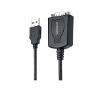 StarTech.com Câble USB vers RS232 de 1m - Câble Convertisseur USB vers RS232 DB9 Mâle avec Rétention du Port COM - Prolific IC - Adaptateur USB vers Série pour PLC/Imprimante/Scanner, Windows/Mac