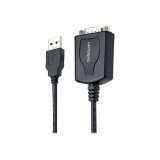 StarTech.com Câble USB vers RS232 de 1m - Câble Convertisseur USB vers RS232 DB9 Mâle avec Rétention du Port COM - Prolific IC - Adaptateur USB vers Série pour PLC/Imprimante/Scanner, Windows/Mac