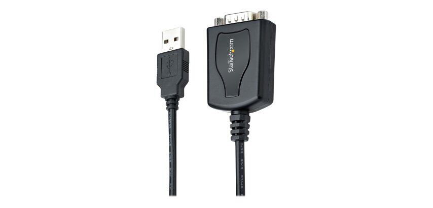 StarTech.com Câble USB vers RS232 de 1m - Câble Convertisseur USB vers RS232 DB9 Mâle avec Rétention du Port COM - Prolific IC - Adaptateur USB vers Série pour PLC/Imprimante/Scanner, Windows/Mac