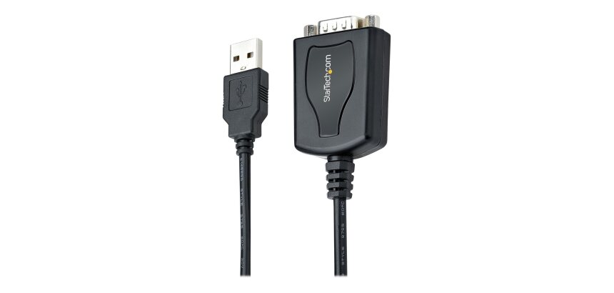 StarTech.com Câble USB vers RS232 de 1m - Câble Convertisseur USB vers RS232 DB9 Mâle avec Rétention du Port COM - Prolific IC - Adaptateur USB vers Série pour PLC/Imprimante/Scanner, Windows/Mac