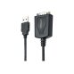 StarTech.com Câble USB vers RS232 de 1m - Câble Convertisseur USB vers RS232 DB9 Mâle avec Rétention du Port COM - Prolific IC - Adaptateur USB vers Série pour PLC/Imprimante/Scanner, Windows/Mac
