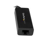 StarTech.com Adaptateur USB C vers Gigabit Ethernet - Noir - Adaptateur Réseau LAN USB 3.0 vers RJ45 - USB Type C vers Ethernet