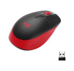 Logitech M190 - mouse - red