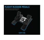 Logitech G Flight Rudder Pedals Noir, Argent USB 2.0 simulation de vol Analogique/Numérique PC
