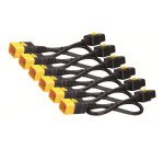 APC NetShelter - Kit cordon d'alimentation - Verrouillable - 6 câbles - 0,61m