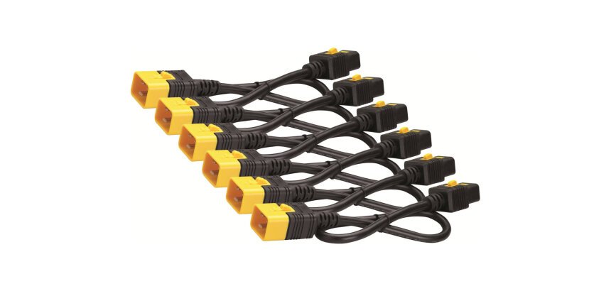 APC NetShelter - Kit cordon d'alimentation - Verrouillable - 6 câbles - 0,61m