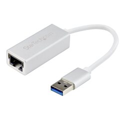 StarTech.com Adaptateur réseau USB 3.0 vers Gigabit Ethernet - Argent