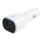 DICOTA D31932 chargeur d'appareils mobiles Ordinateur portable, Smartphone, Tablette Blanc Allume-cigare Auto