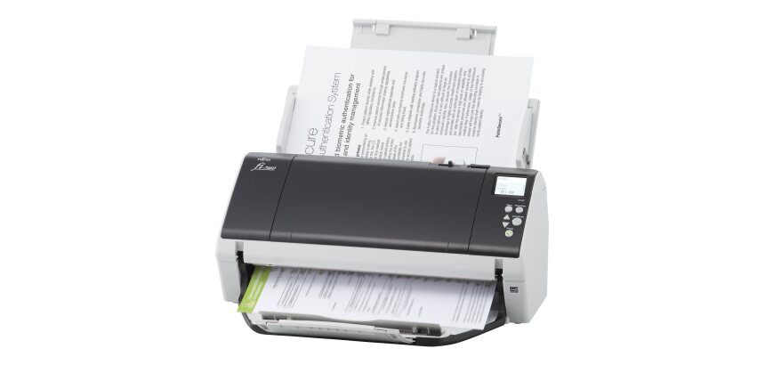 Ricoh fi-7460 Numériseur chargeur automatique de documents (adf) + chargeur manuel 600 x 600 DPI A3 Gris, Blanc