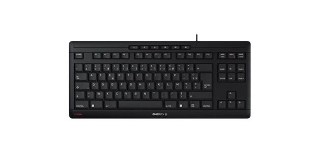 CHERRY STREAM KEYBOARD TKL clavier Universel USB AZERTY Français Noir
