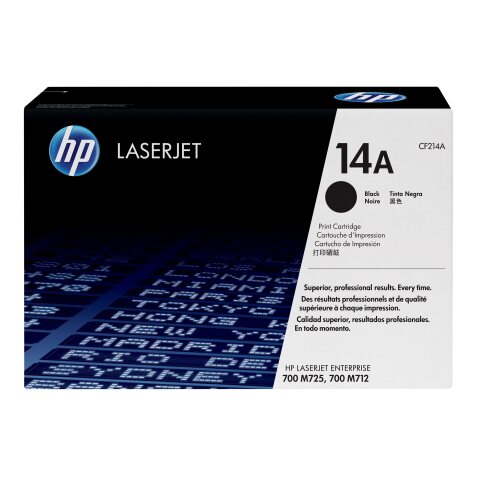 HP 14A - black - original - LaserJet - toner cartridge (CF214A)