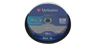 Verbatim BD-R SL 25GB 6 x 10 Pack Spindle 25 Go 10 pièce(s)