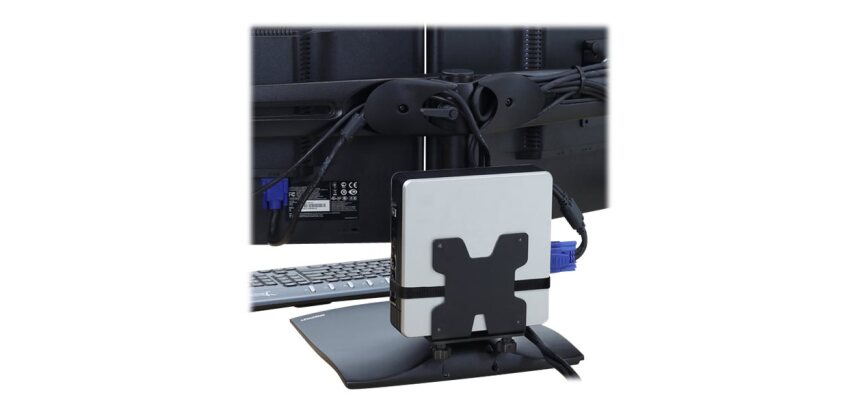 Ergotron 80-107-200 support pour unité centrale Support de CPU monté sur bureau Noir