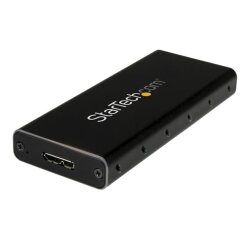 StarTech.com Boîtier USB 3.1 (10 Gb/s) pour SSD SATA M.2 NGFF avec câble USB-C - Aluminium