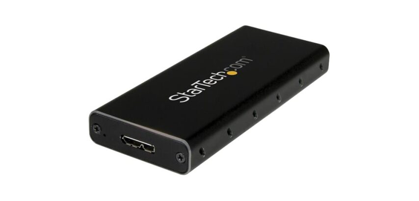 StarTech.com Boîtier USB 3.1 (10 Gb/s) pour SSD M.2 SATA avec câble USB-C - Aluminium