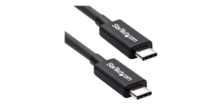 StarTech.com Câble Thunderbolt 3 (20 Gb/s) USB-C de 2 m - Compatible Thunderbolt, USB et DisplayPort - M/M