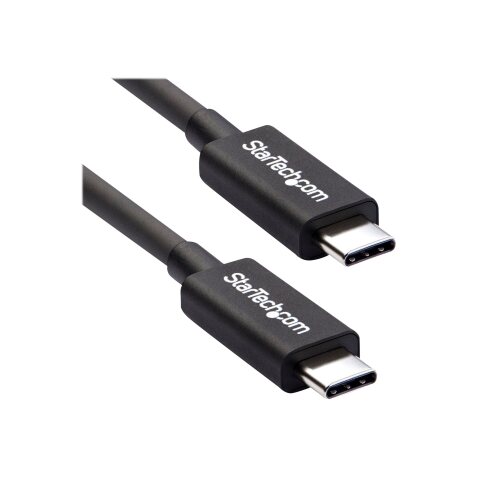 StarTech.com Câble Thunderbolt 3 (20 Gb/s) USB-C de 2 m - Compatible Thunderbolt, USB et DisplayPort - M/M