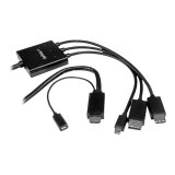 StarTech.com Câble adaptateur HDMI, DisplayPort ou Mini DisplayPort vers HDMI de 2 m - Noir